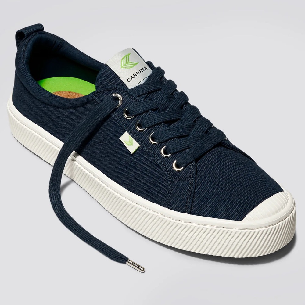 Cariuma Navy Blue Canvas Sneakers